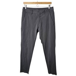 BYLT M Everyday Pant 2.0 Gray Performance‎ Stretch Chino Flat Front Tapered Leg